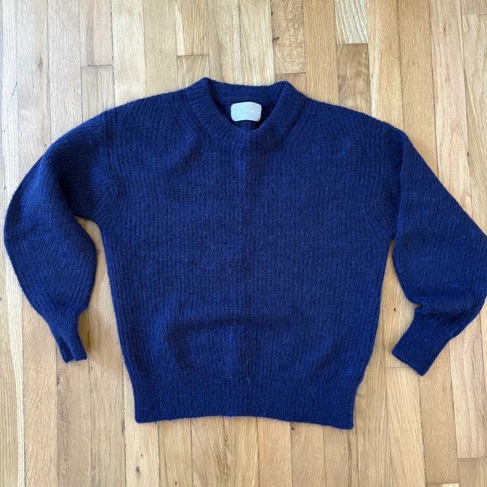 Everlane Deep Blue Knit Pullover